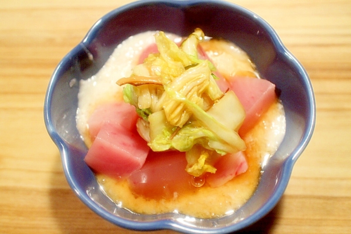簡単おかず 簡単おつまみ 漬物でマグロの山かけ レシピ 作り方 By Seika A 楽天レシピ 簡単おかず 簡単おつまみ 漬物でマグロの山かけ レシピ 作り方 By Seika A 楽天レシピ